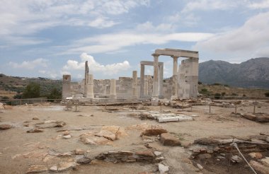 Yunanistan 'ın Naxos adasındaki Demeter Tapınağı