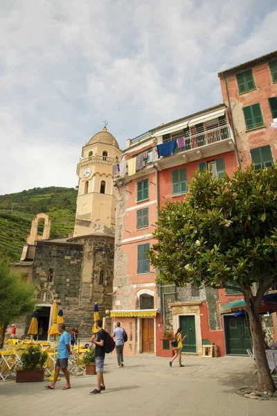 Vernazza Cinque Terre Olaszország 2018 Vernazza Halászfalu Egyik Cinque Terre — Stock Fotó