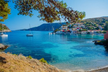 Yunanistan, Kefalonia 'daki Assos plajı