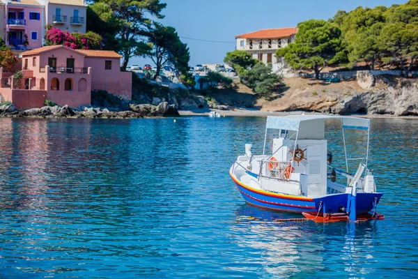 Yunanistan, Kefalonia 'daki Assos plajı — Stok fotoğraf