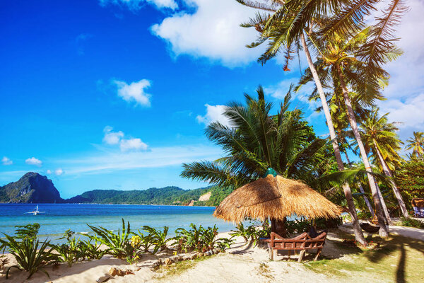 Beautiful beach and tropical sea