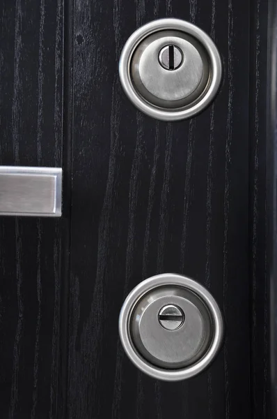 Modern front door keyhole — Stock Photo, Image