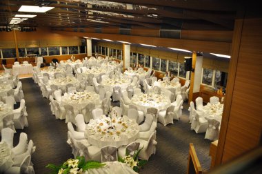 Boş Restoran, masa ve sandalyeler