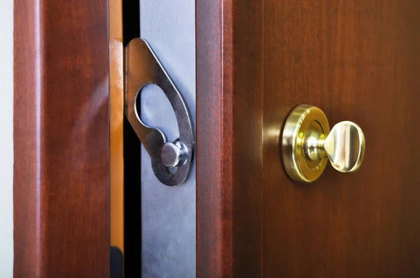 Steel door lock system — Stock Photo, Image