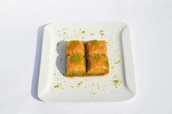 Baklava Bästa Desserterna Turkiska Rätter — Stockfoto