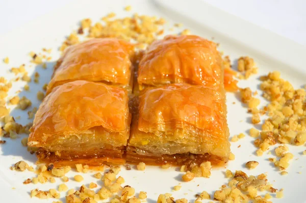Очень сладкий грецкий орех паклава — стоковое фото