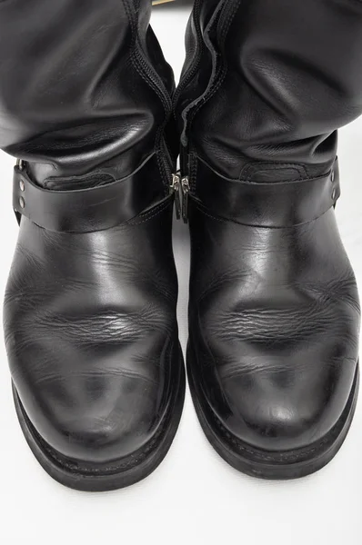 Bőr férfi boot — Stock Fotó