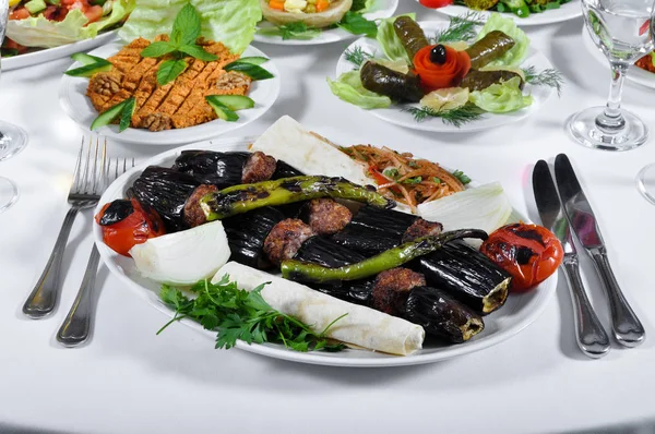 Delicious patlican kebap — Stock Photo, Image