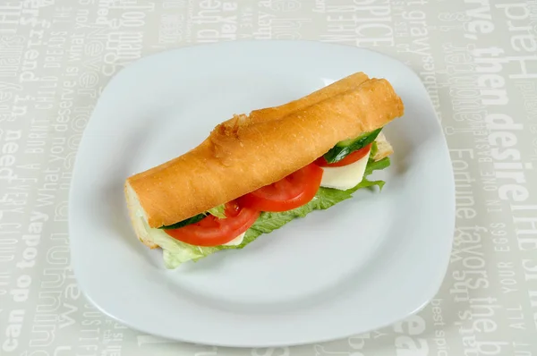 Sandwich de tomate y queso — Foto de Stock