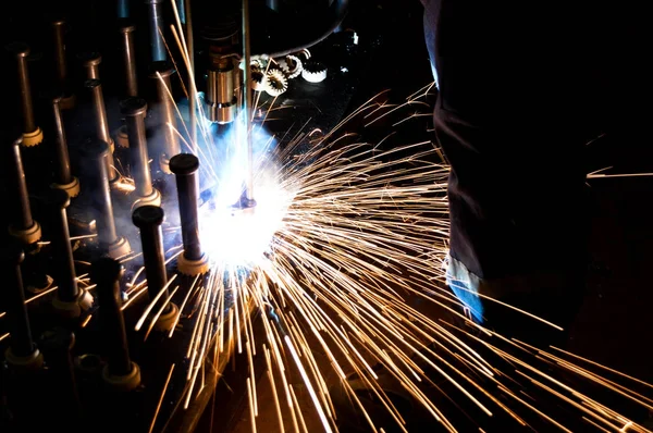 A industrial welder — Stock Photo, Image
