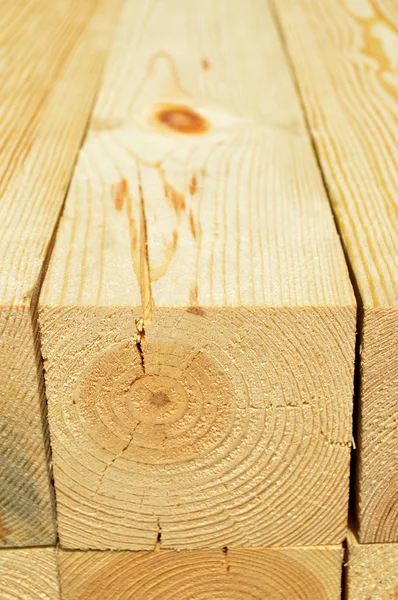 Stacked pine lumber Royalty Free Stock Photos