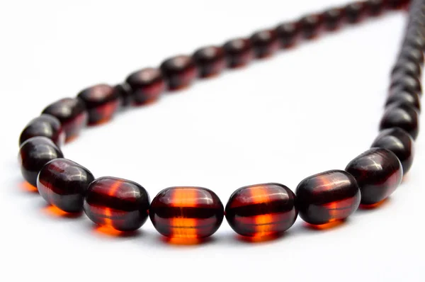 Brown Beads Sequenced Short Rosary Tespih Tesbih — ストック写真