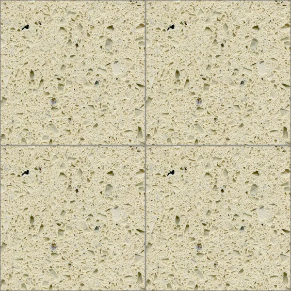 Kwadratowy beżowy kwarcowy ceramiczna mozaika płytki tekstury tło — Zdjęcie stockowe