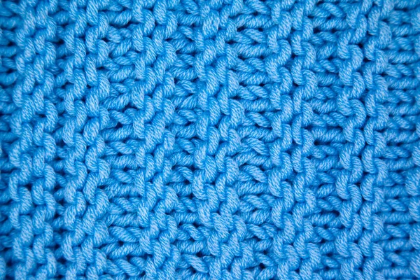 El yapımı kumaş mavi yün arkaplan dokusu