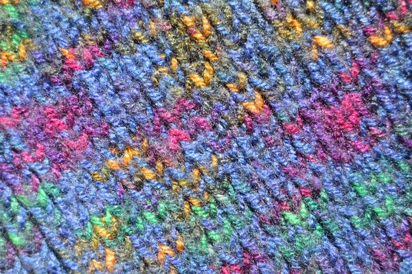 Handgemaakte gebreide stof gekleurde wol achtergrond textuur — Stockfoto