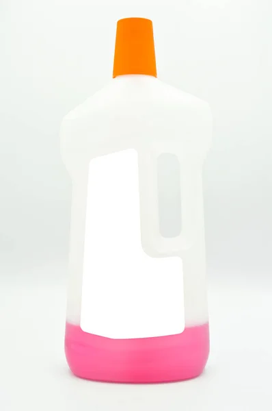 Hygienic plastic detergent bottle. Cosmetic, container — 스톡 사진