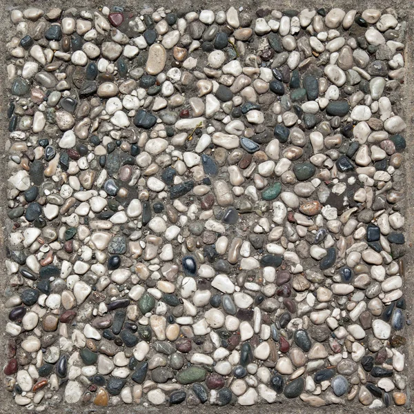 鹅卵石是由小鹅卵石交汇而成的 — 图库照片