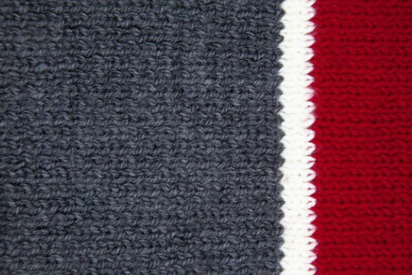 Handmade knitted fabric colored wool background texture — Stock Photo, Image