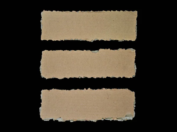 Barna és bézs színű hullámkarton darabok részletek — Stock Fotó