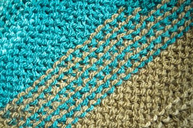 Handmade knitted fabric colored wool background texture clipart