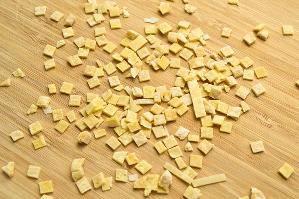 Rohe Frische Und Gesunde Trockene Makkaroni Pasta Fußhintergrund — Stockfoto