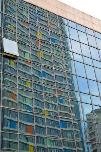 Modern Housing Apartments Details Facade Center District Condominium Istanbul Turkey — Stock Photo, Image