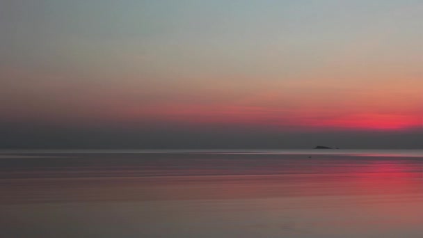 ビーチの夕日の風景 — ストック動画