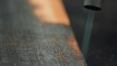 Ahşap plakalar yanan Ev dekoratör