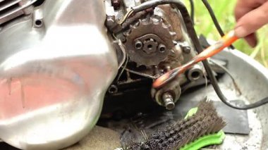 Diş fırçası tarafından motor Temizleme
