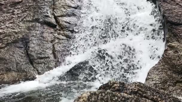 Cachoeira close up câmera lenta — Vídeo de Stock