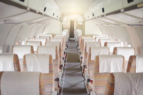 Interior de un viejo avión — Foto de Stock