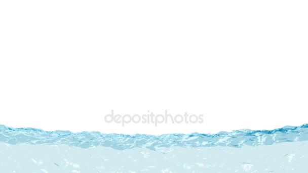 Wasseroberfläche. Wasser füllt den Bildschirm — Stockvideo