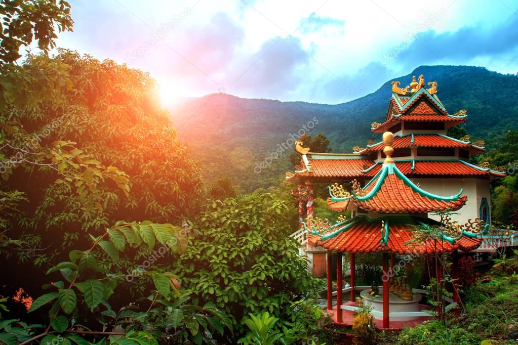 Chinese temple in jungle