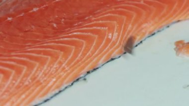 somon, kesme Şef somon hazırlama