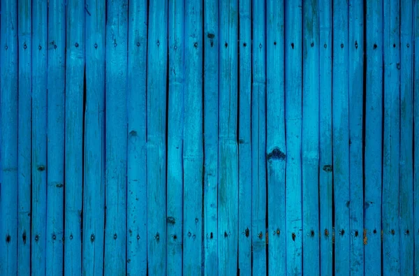 蓝彩色木材纹理背景 — 图库照片