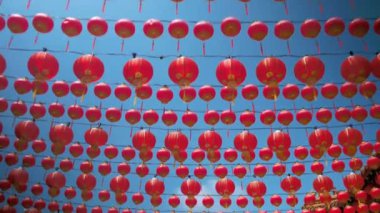 Çin yeni yılı, Bahar Festivali için Çin kırmızı fener