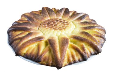 beyaz zemin üzerine tatlı pasta