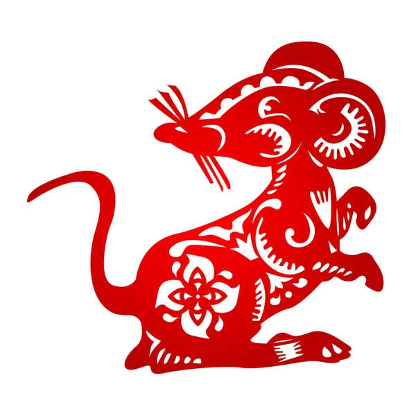 Signe du zodiaque pour l'année du rat — Image vectorielle