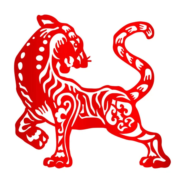 Signo del Zodíaco para el Año del Tigre — Archivo Imágenes Vectoriales