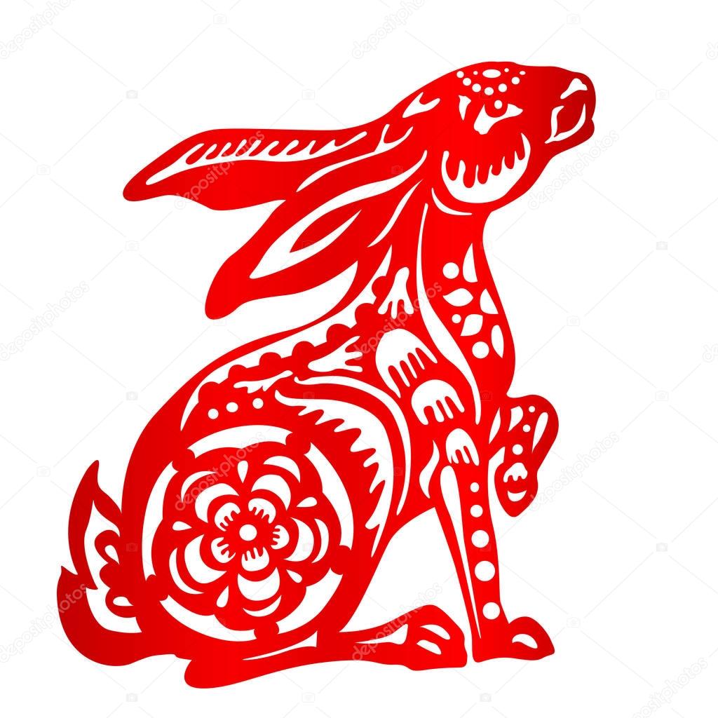 Zodiac Sign for Year of Rabbit — Stock Vector © tanitue #130573012