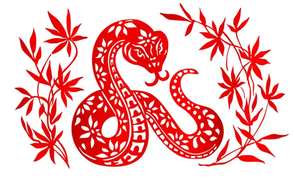 Sterrenbeeld voor jaar van de slang — Stockvector