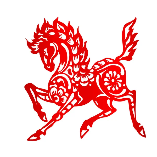 Signo del zodíaco para el año del caballo — Archivo Imágenes Vectoriales