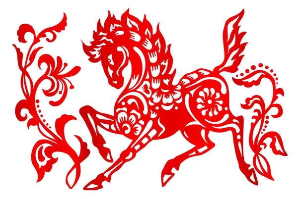 Signo do zodíaco para o ano do cavalo — Vetor de Stock