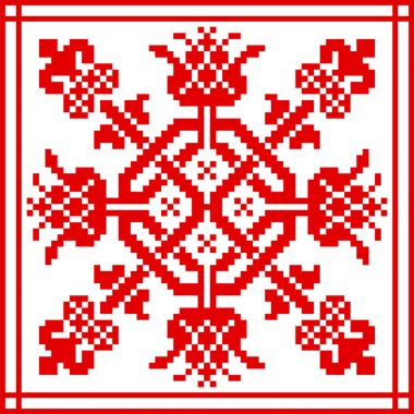 Belarus etnik süsleme, seamless modeli