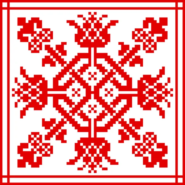Belarusian ornamento étnico, padrão sem costura — Vetor de Stock