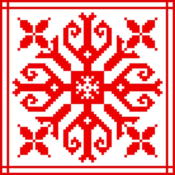 Белорусский этнический орнамент, бесшовный узор — стоковый вектор