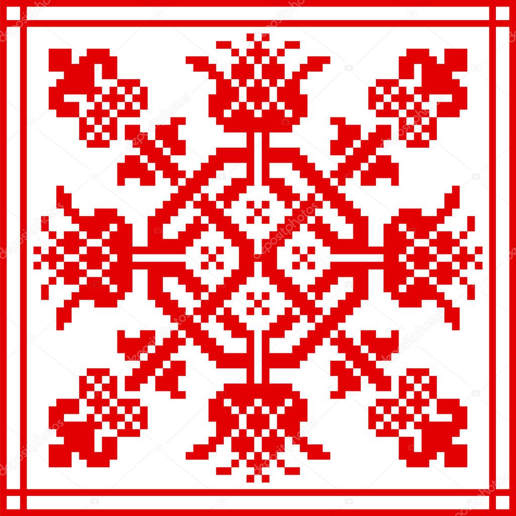 Belarusian ethnic ornament, seamless pattern