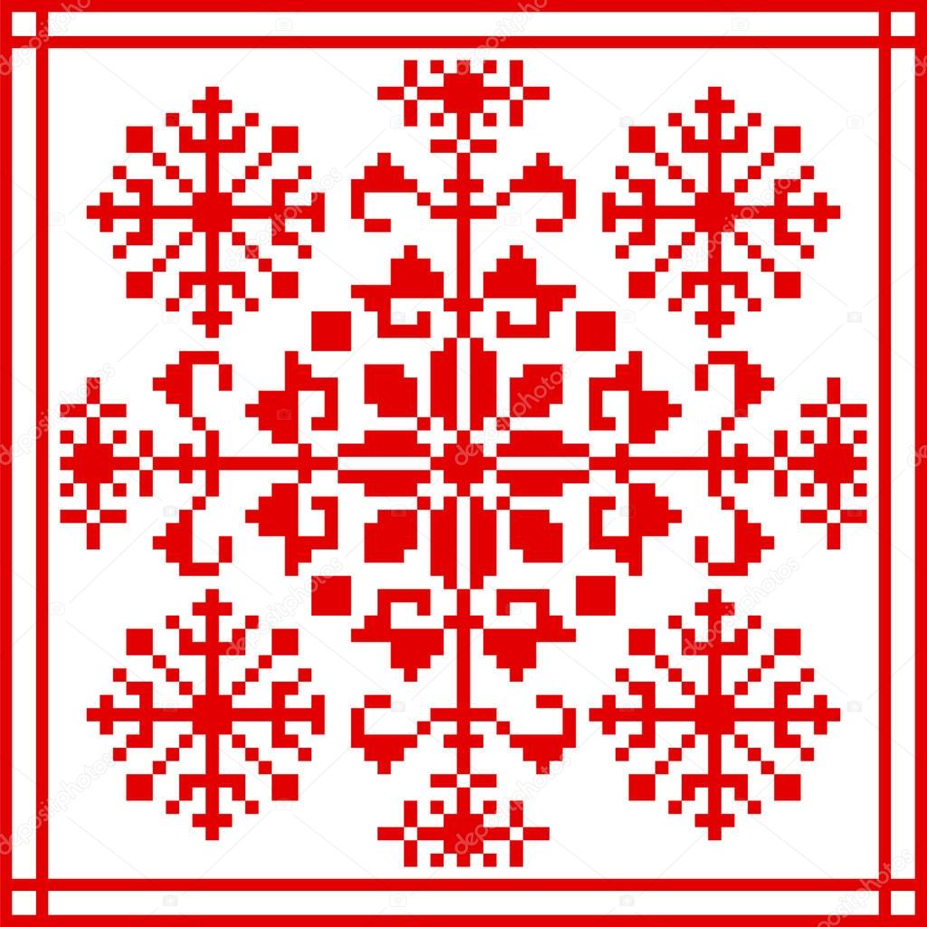 Belarusian ethnic ornament, seamless pattern