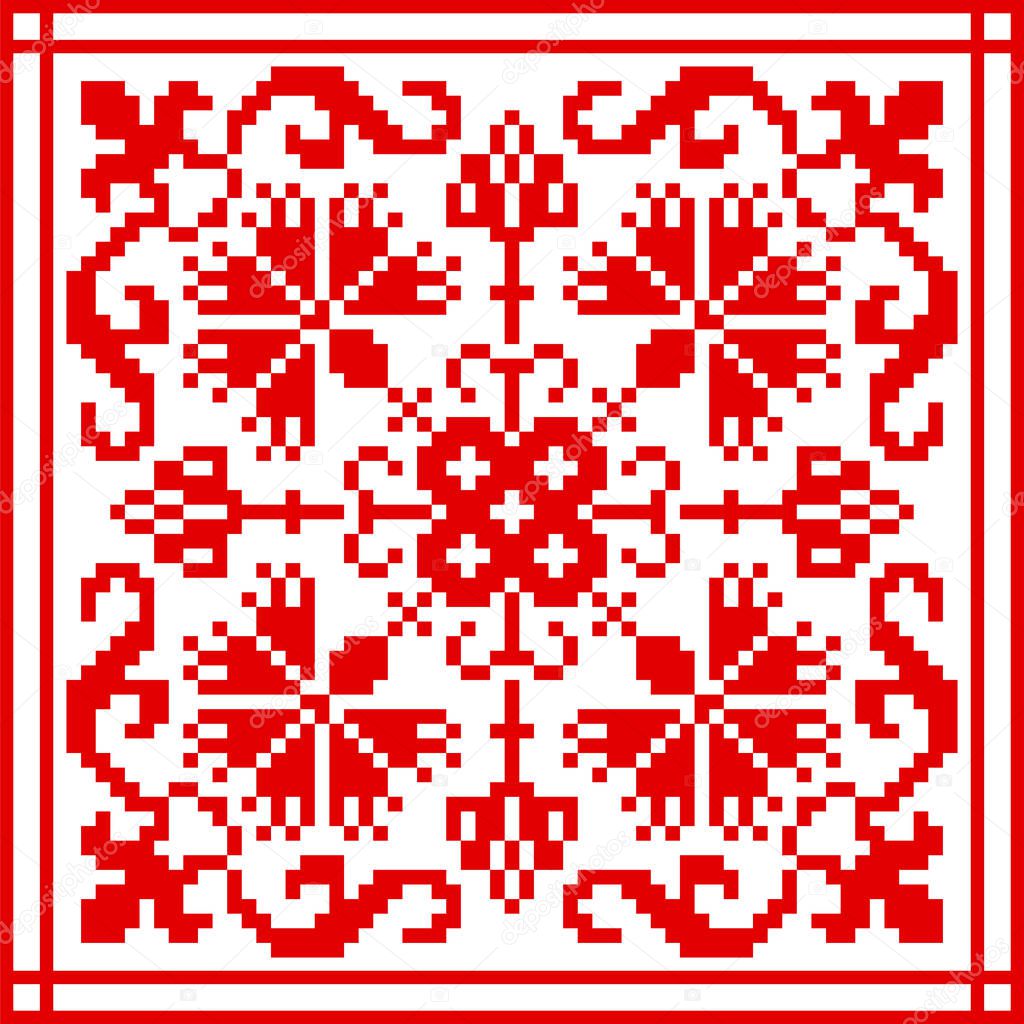 Belarusian ethnic ornament, seamless pattern