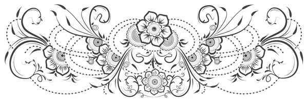 Элегантный цветочный орнамент — стоковый вектор